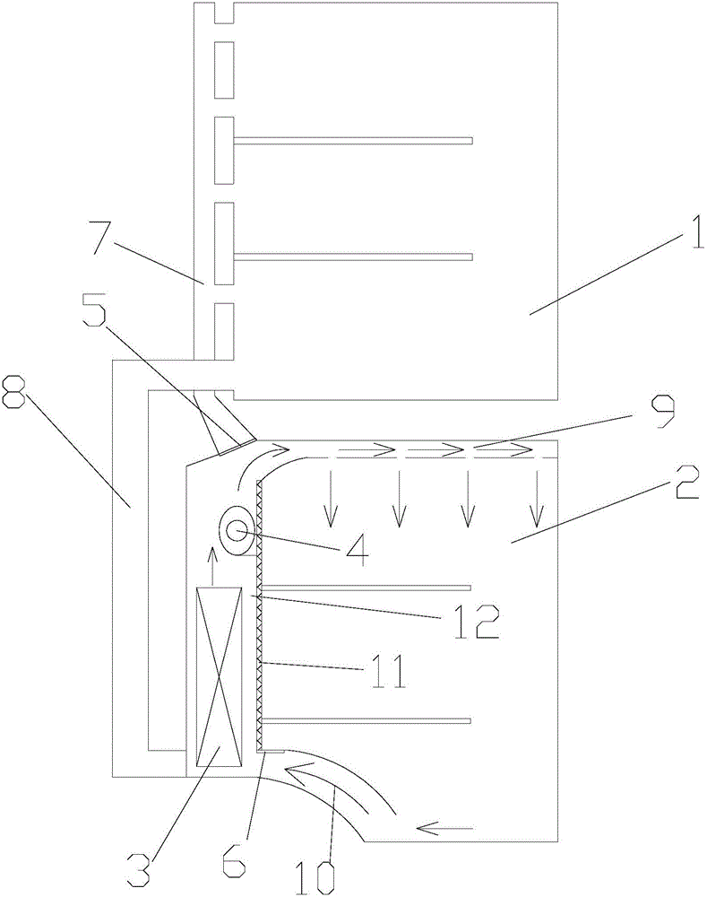 Air path system of refrigerator and refrigerator