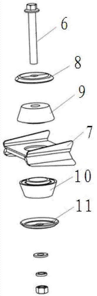 On-vehicle weapon turntable fixing structure