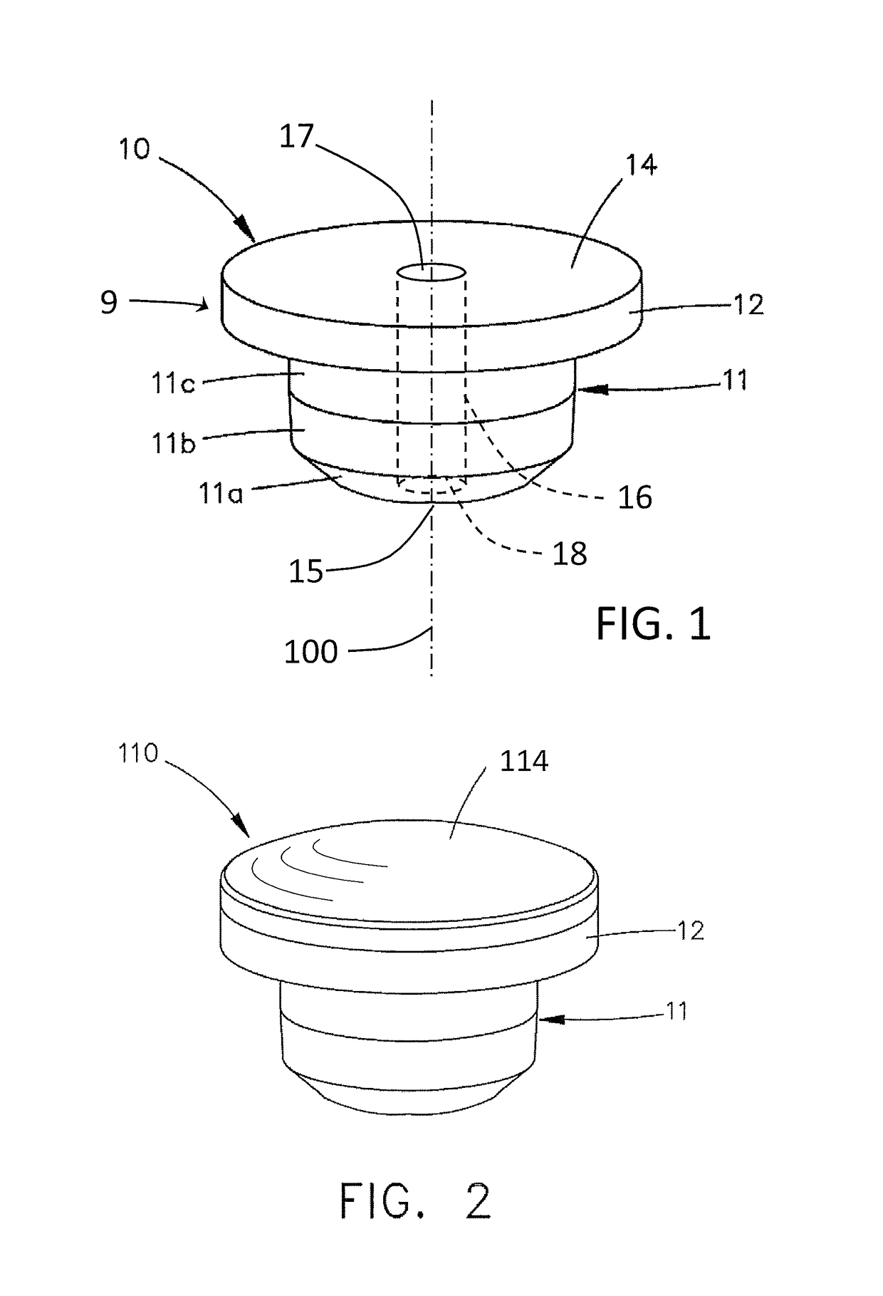 Cartridge for an applicator container