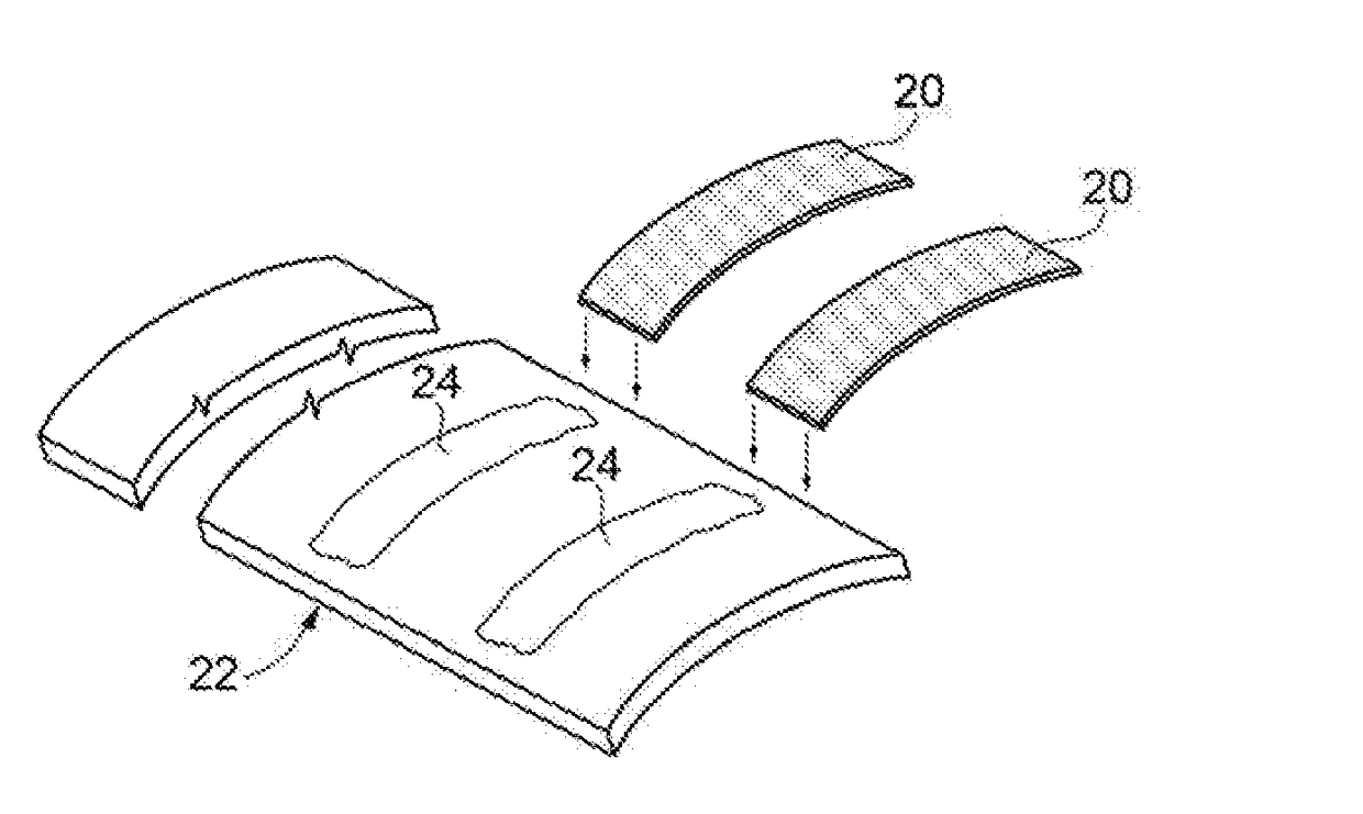 Structural element with heater for a vehicle, manufacturing method and operating method