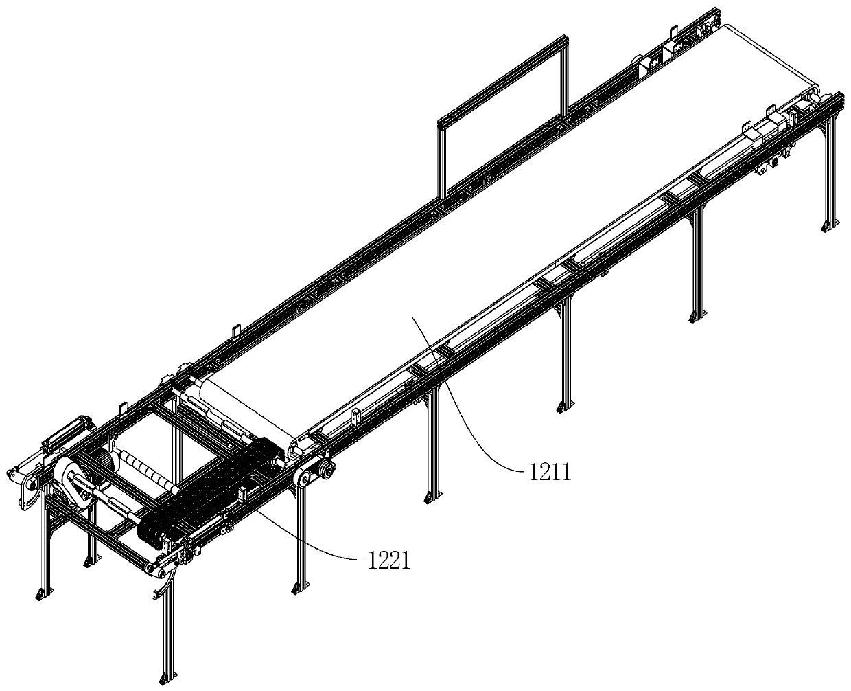 Double-layer automatic conveying device for tire tube and green tire