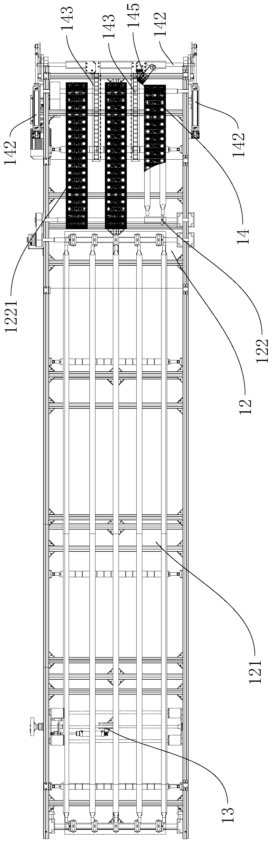 Double-layer automatic conveying device for tire tube and green tire