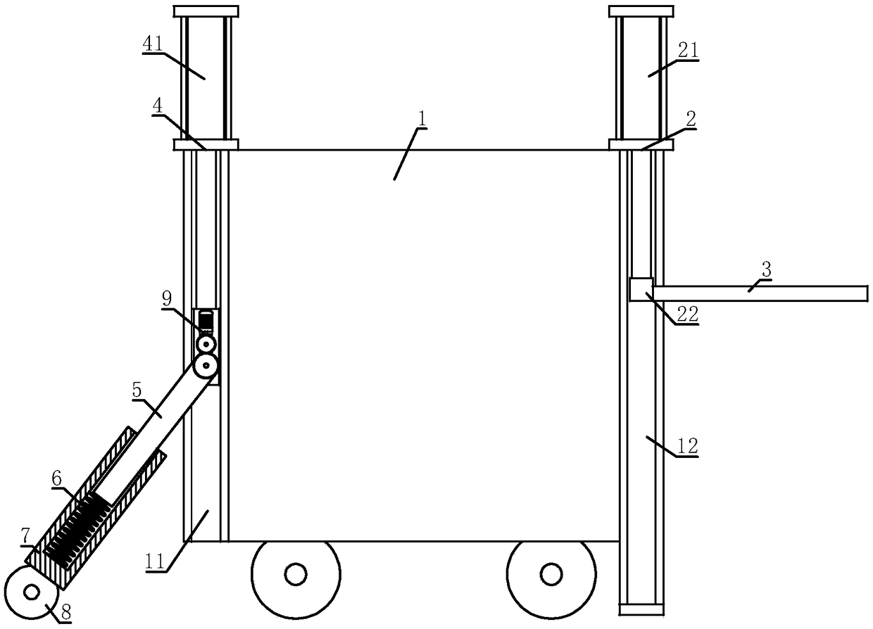 Anti-toppling stacker robot