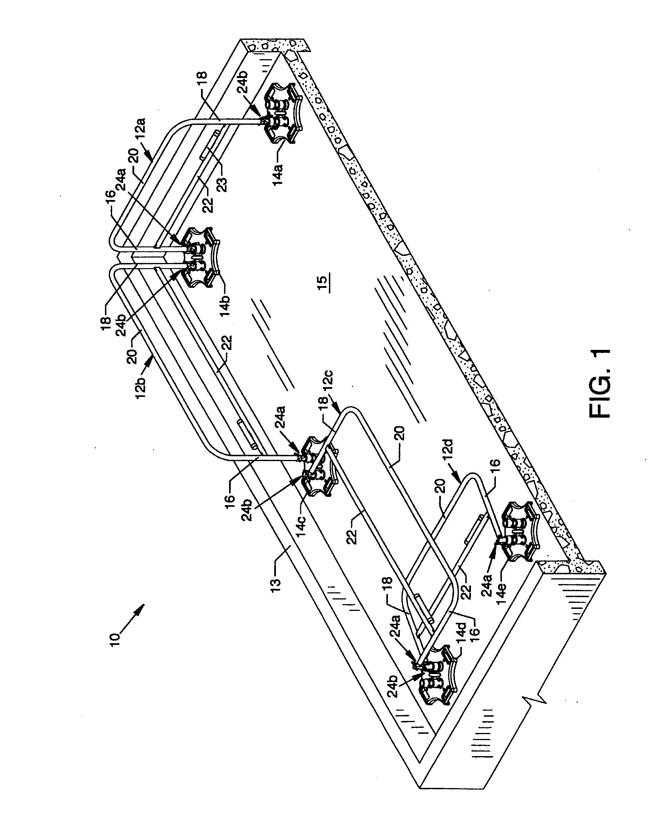 Collapsible safety rail system