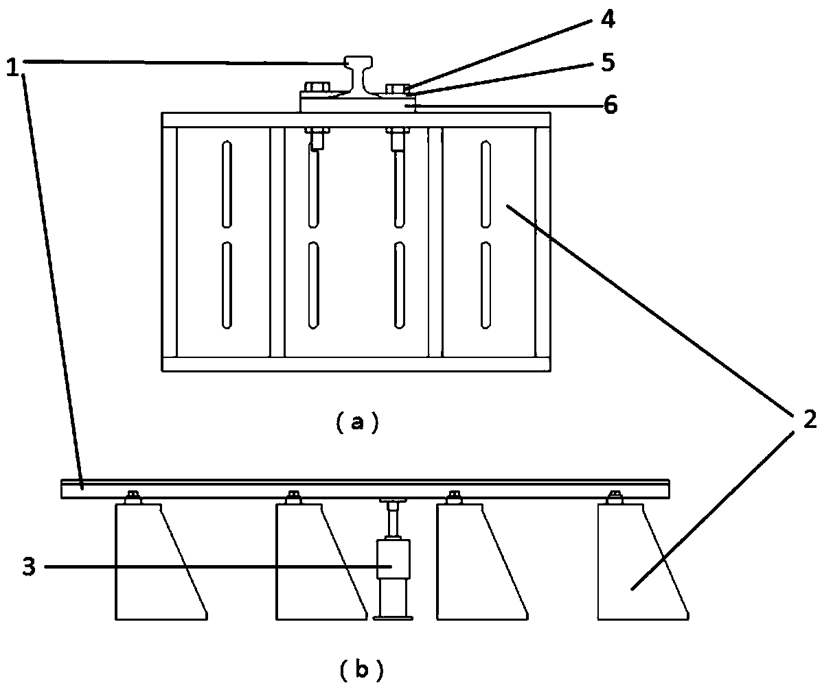 Reproduction device for rocket sled track spectrum and method thereof