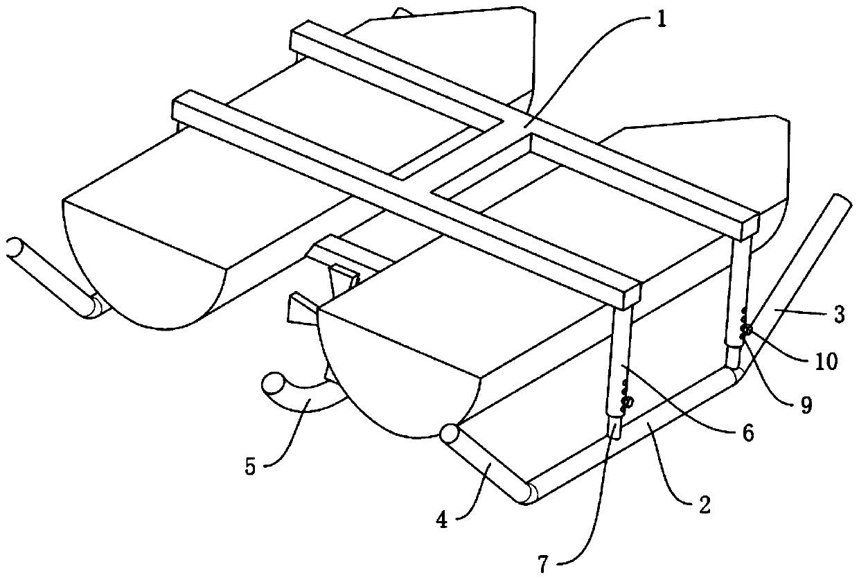 A device for an unmanned ship to cross the water surface rope