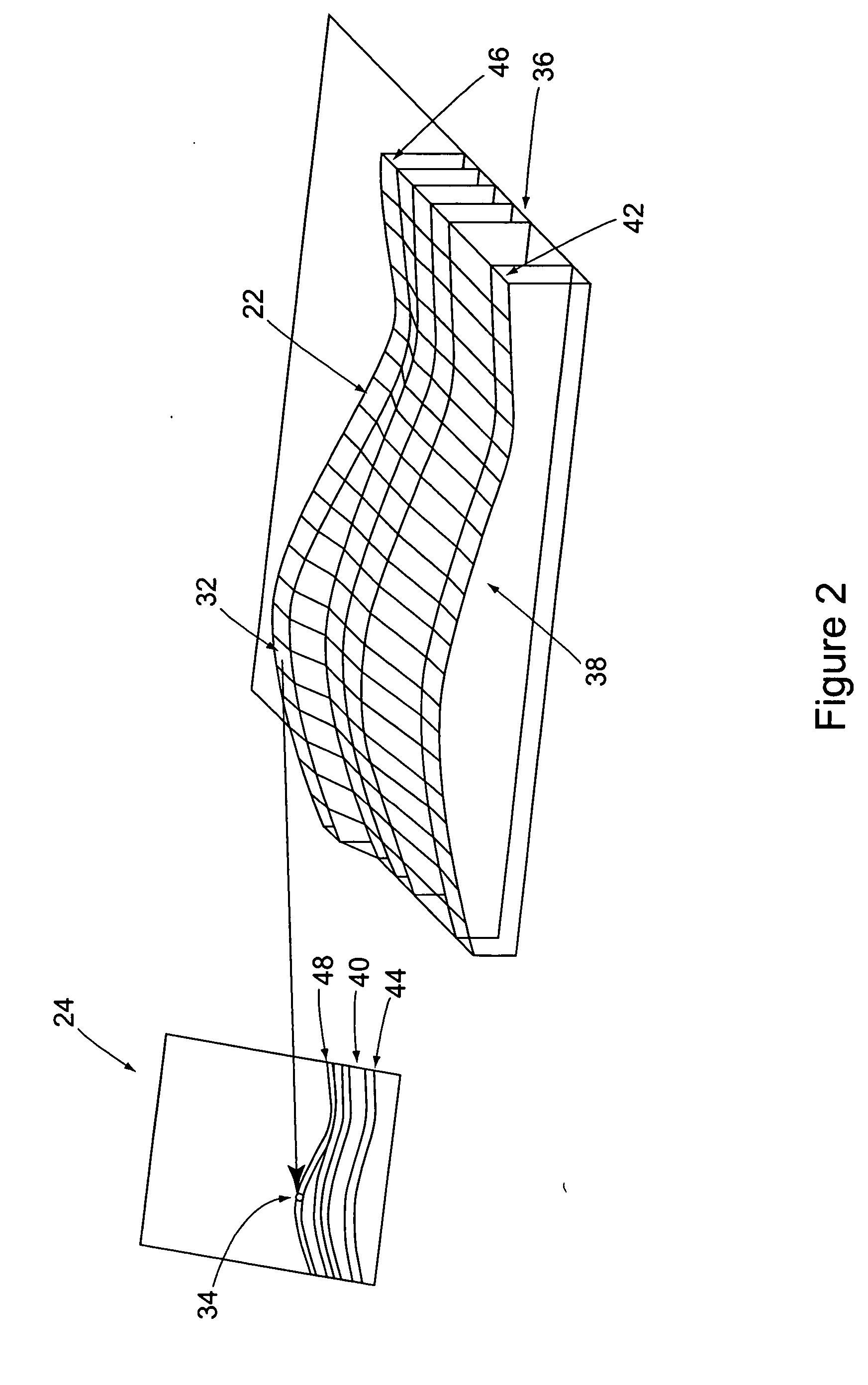 Method for generating a synthetic perspective image