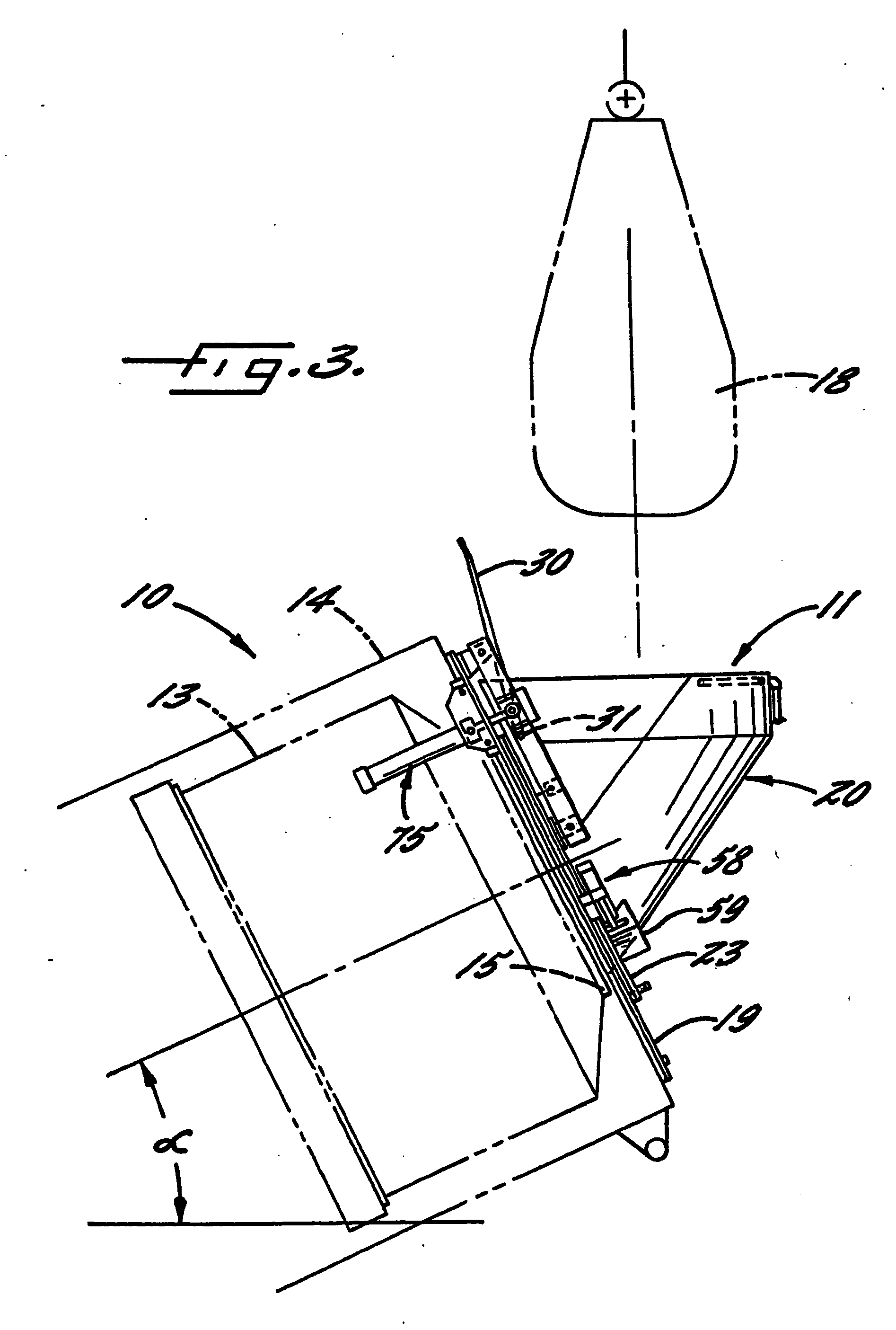 Commercial laundry machine with improved loading hopper