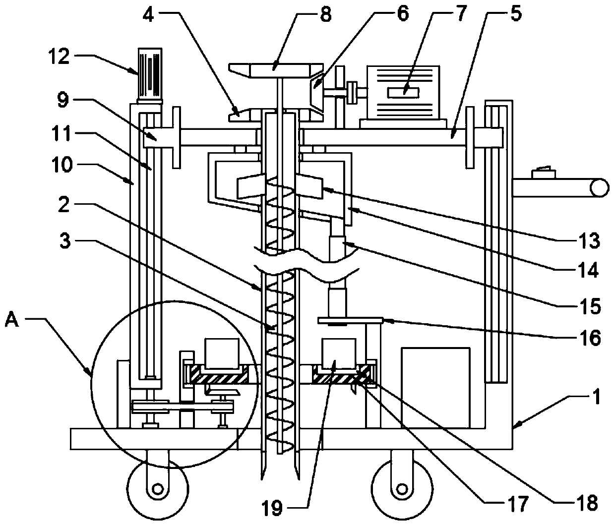 Soil sampling device for metal detection