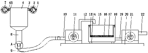 Device for collecting and processing fish excrement in environmentally friendly aquaculture net lift car