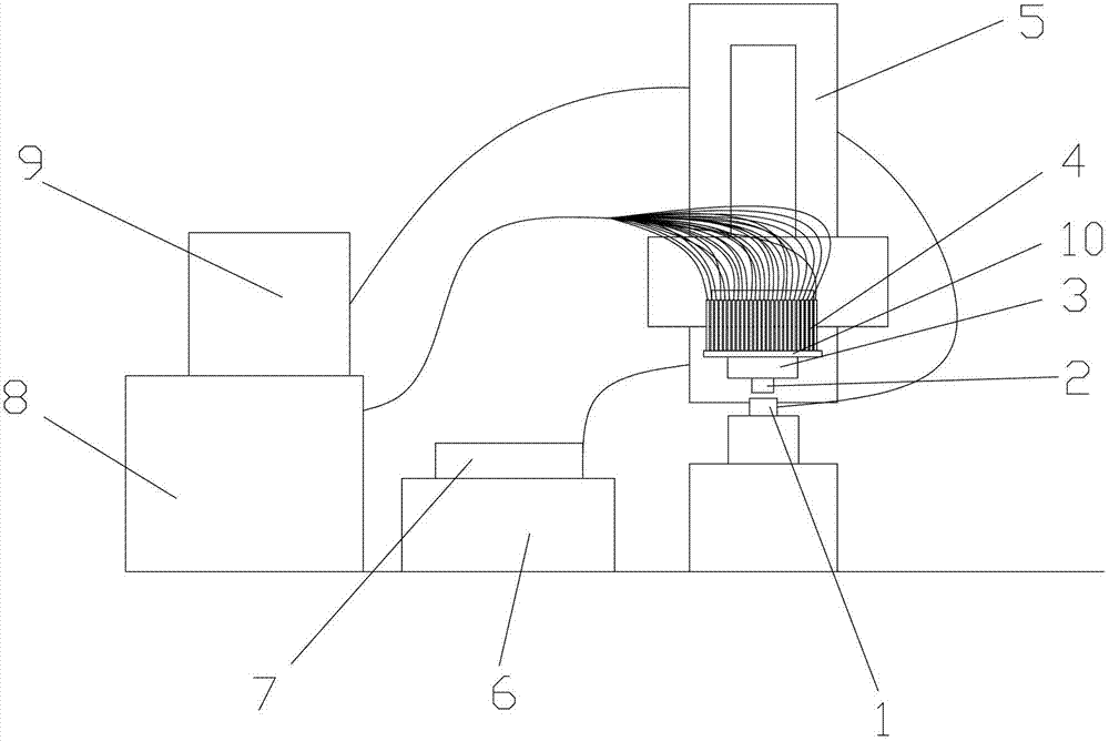 System for automatically testing service life of probe