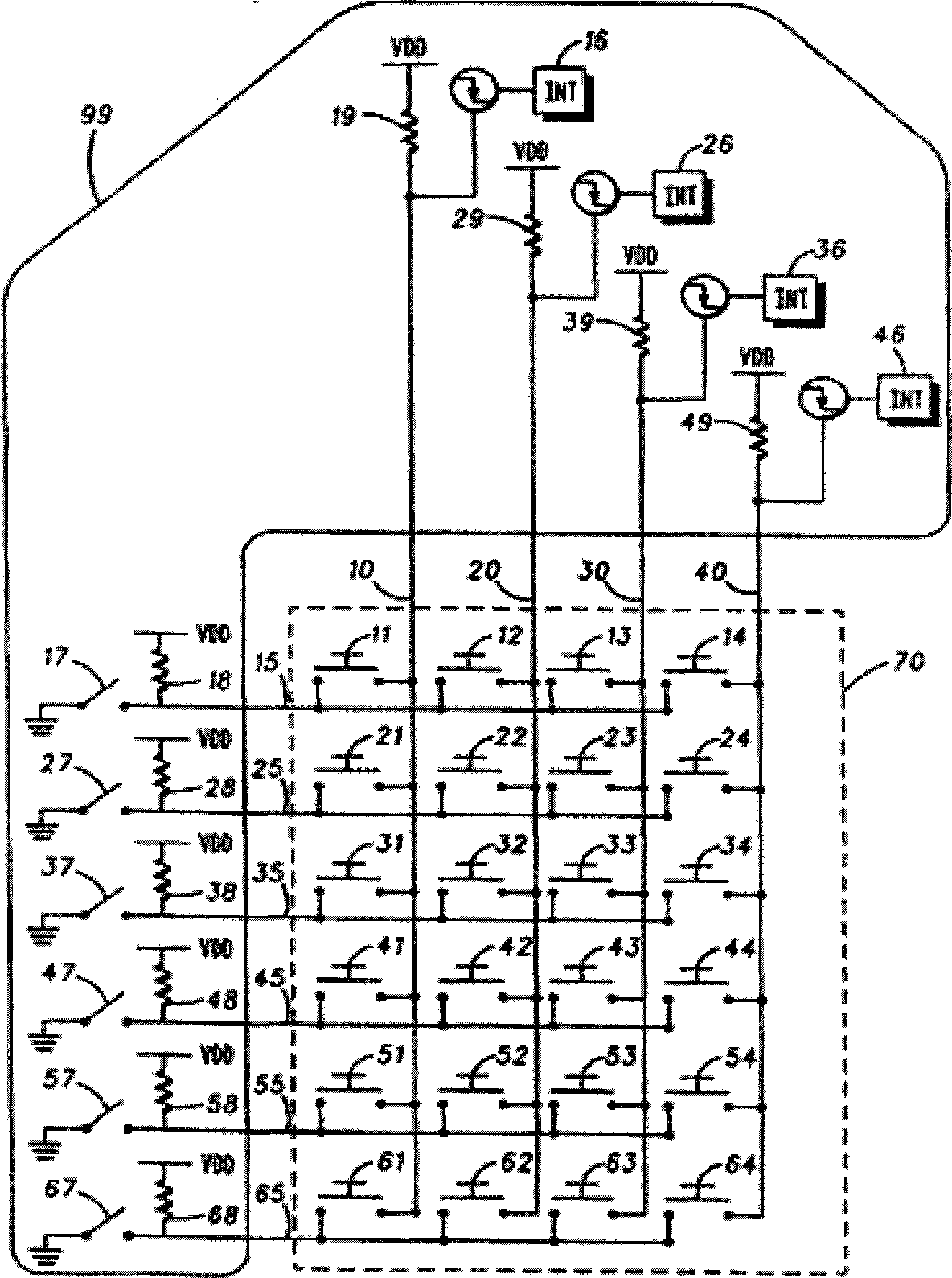 Method, apparatus and chip for implementing keyboard module composite key function