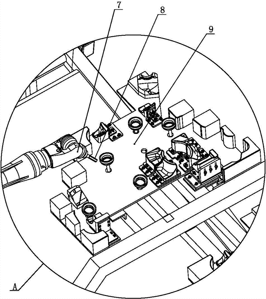 Trimming mechanism of plastic oil tank and method of trimming oil tank