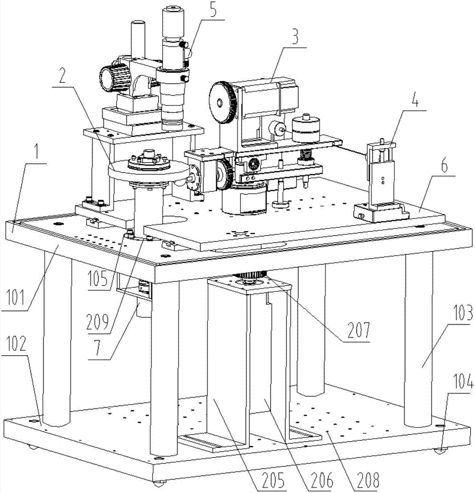 Higher-pair contact variable sliding-rolling ratio oil film thickness and friction simultaneous measurement simulation device