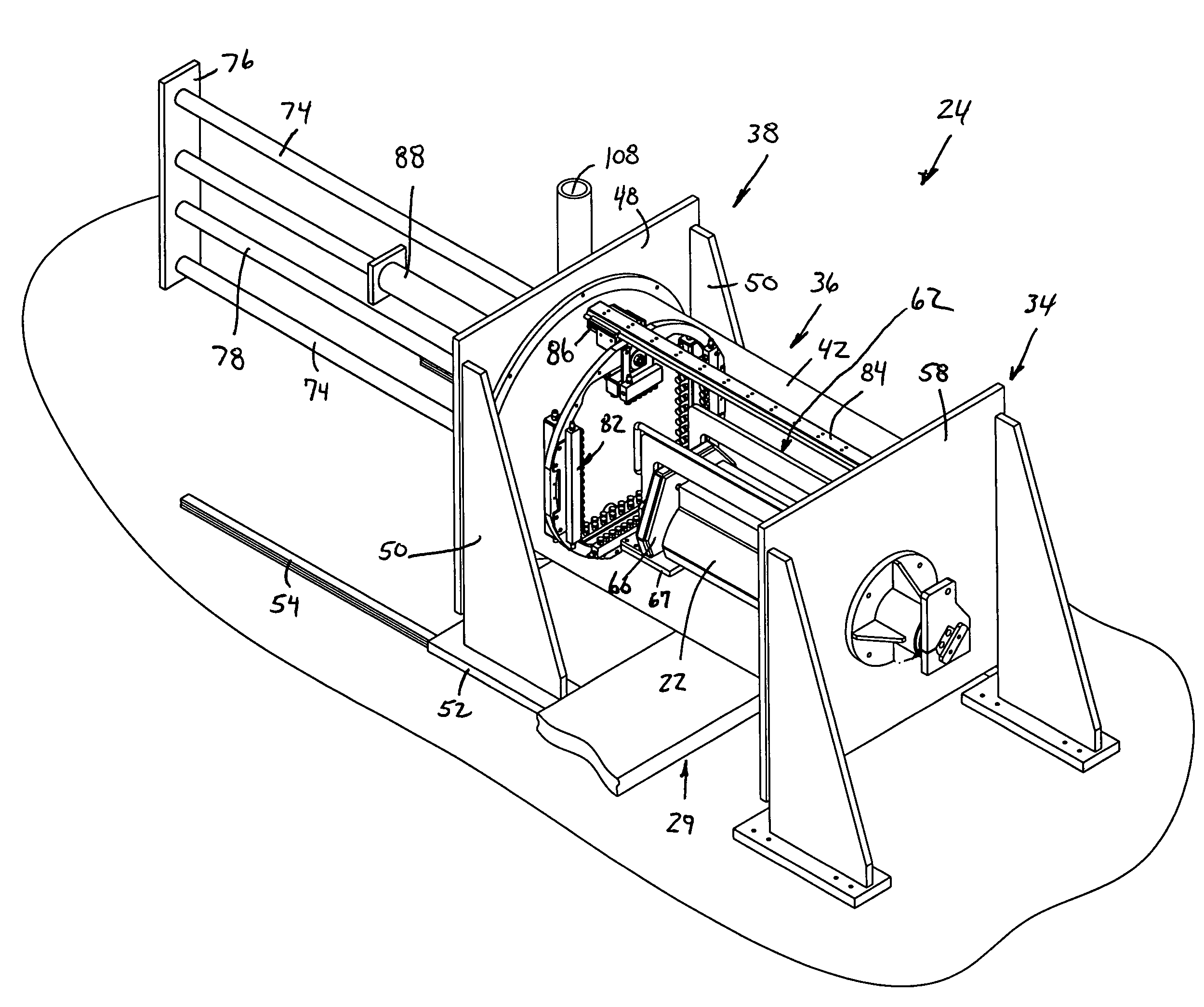 Housingless washer