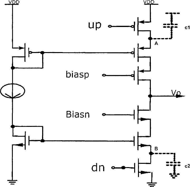 A charge pump circuit