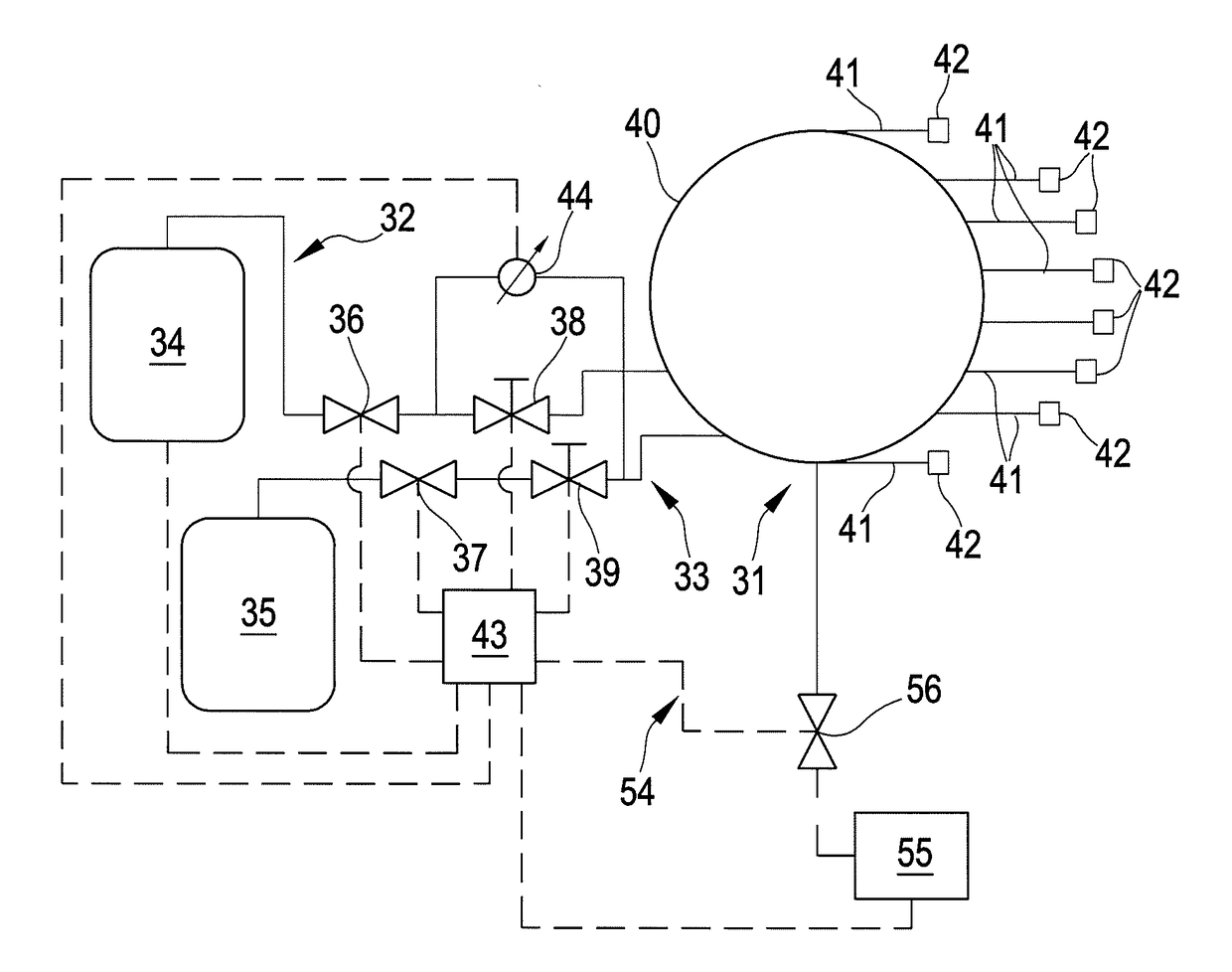 Method for operating a supply assembly for supplying fuel gas and inert media to a gas turbine combustor, such supply assembly and a gas turbine comprising such supply assembly