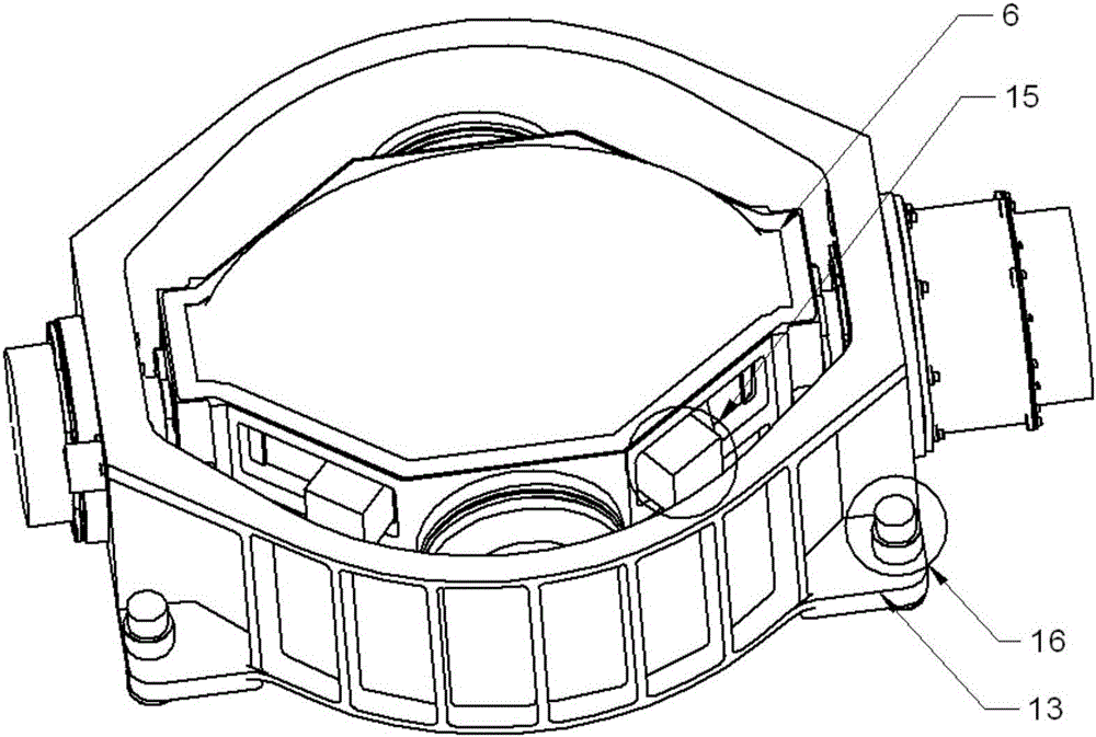 Composite vibration damper for control moment gyro