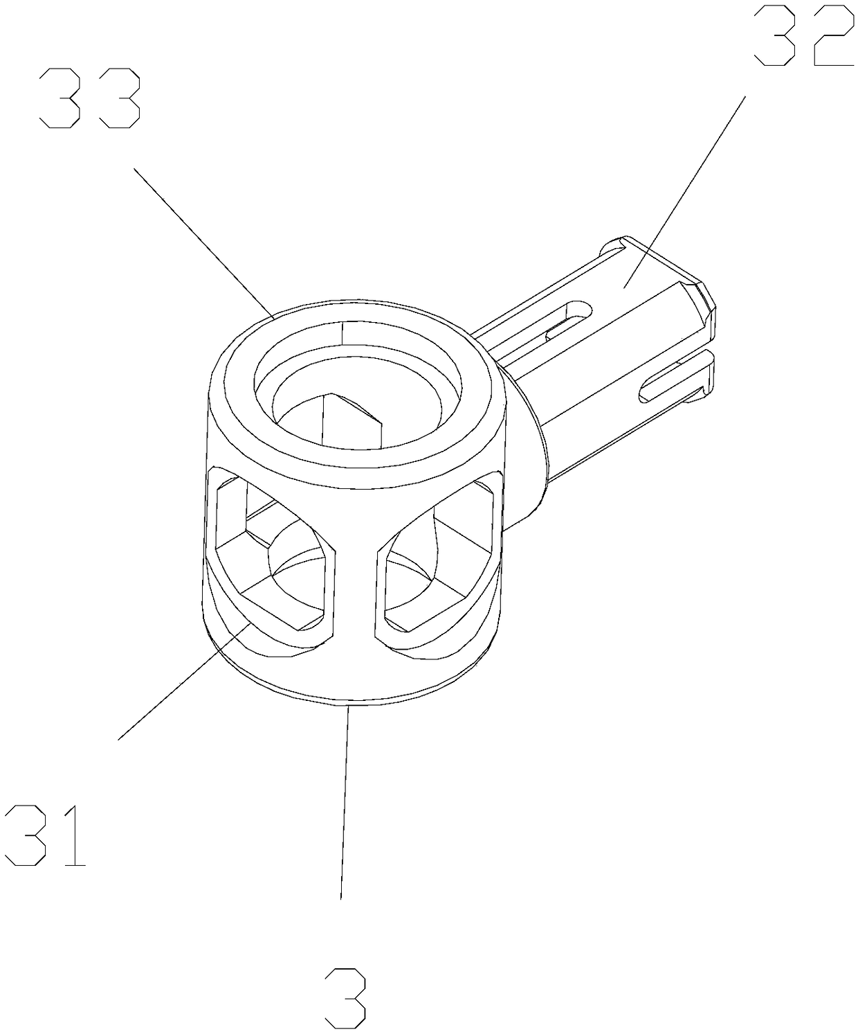 Multifunctional connector used for building block connection