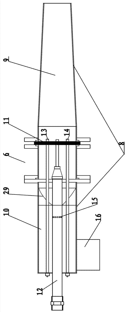 Efficient energy-saving environment-friendly organic waste gas burning treatment device and system