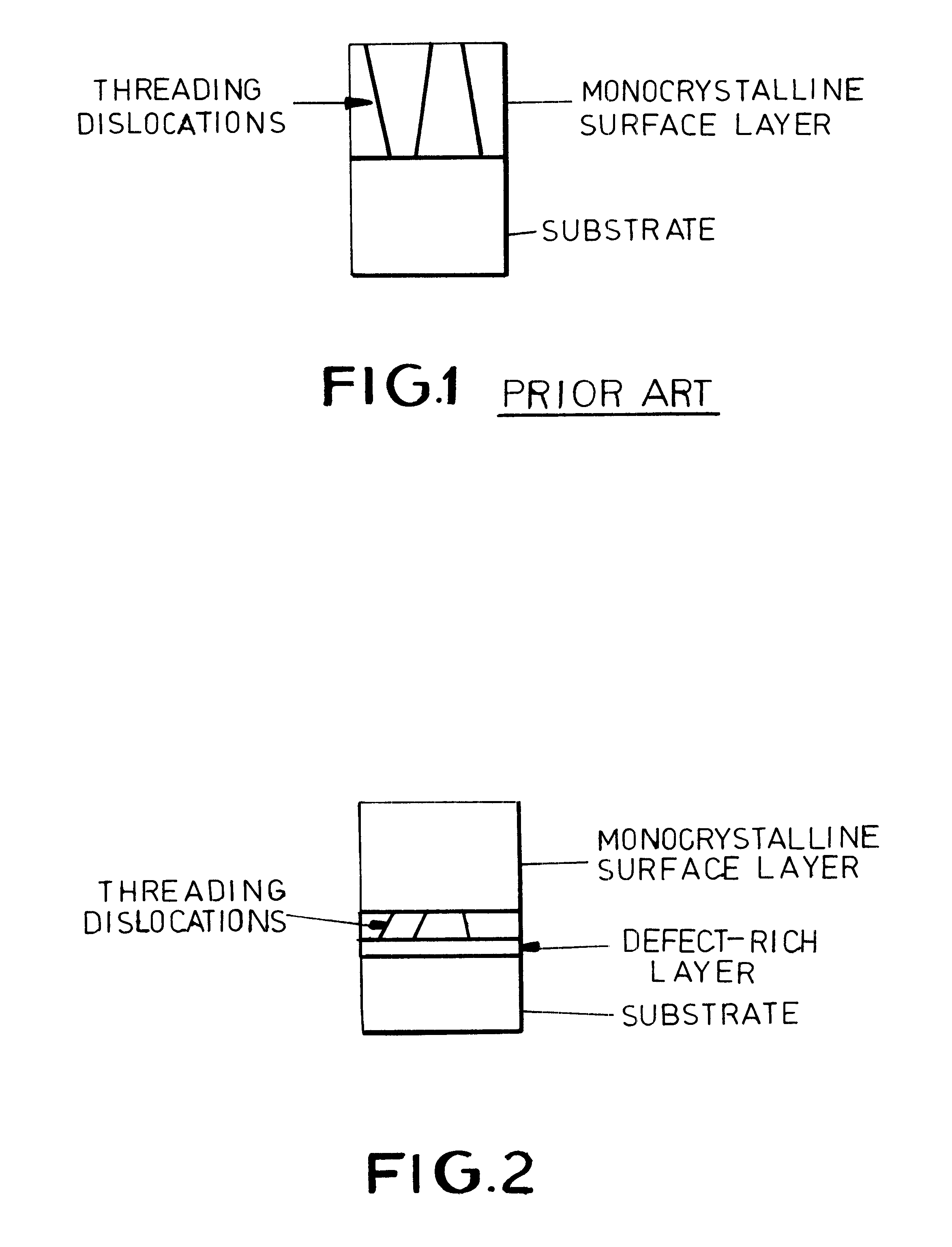 Method for the production of a monocrystalline layer on a substrate with a non-adapted lattice and component containing one or several such layers