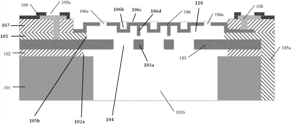 MEMS microphone with fold-type vibrating film and manufacturing method of microphone