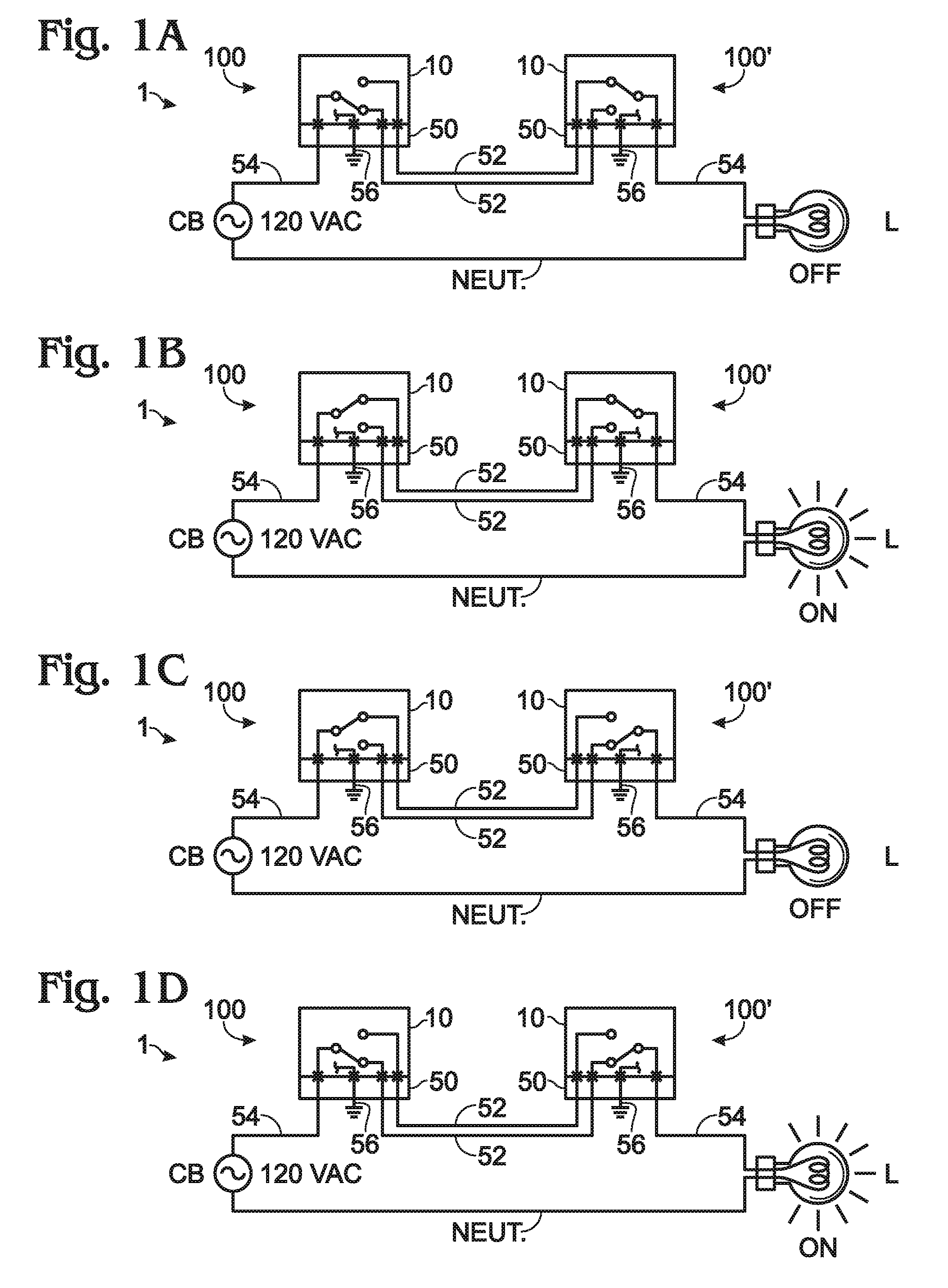 Plug tail lighting switch and control system