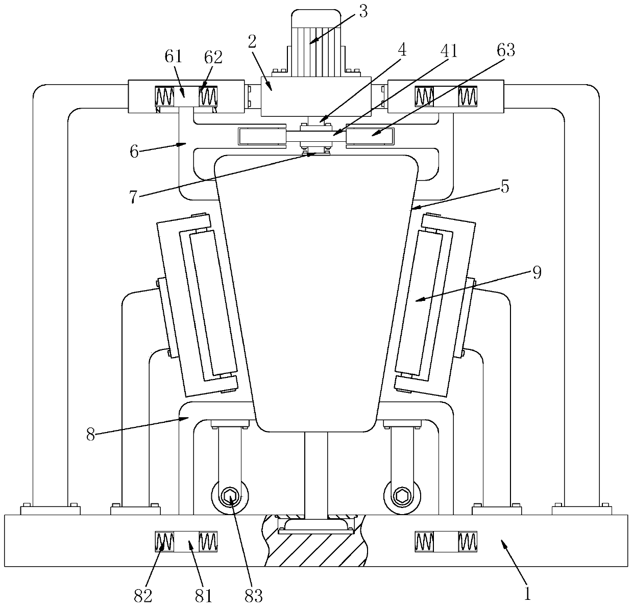 Construction waste crushing treatment machine