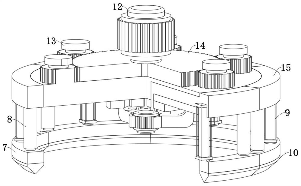 Umbrella fabric processing and cutting device