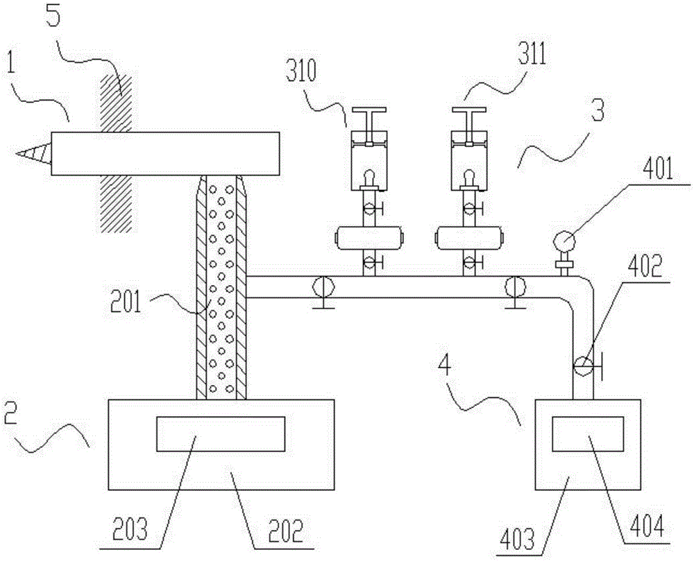 Positive-pressure acquisition apparatus for trace gas on coal-mine working face and acquisition method thereof