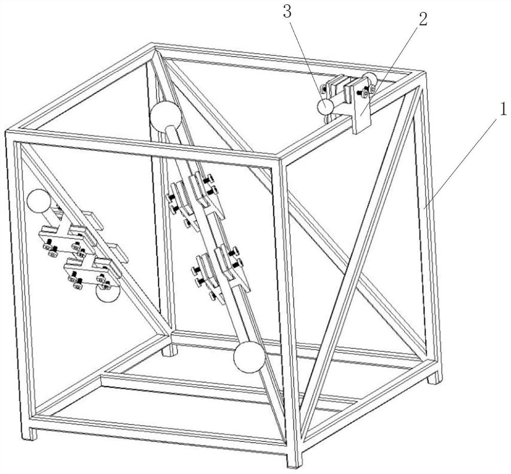 Portable optical three-dimensional scanning equipment calibration device and use method thereof