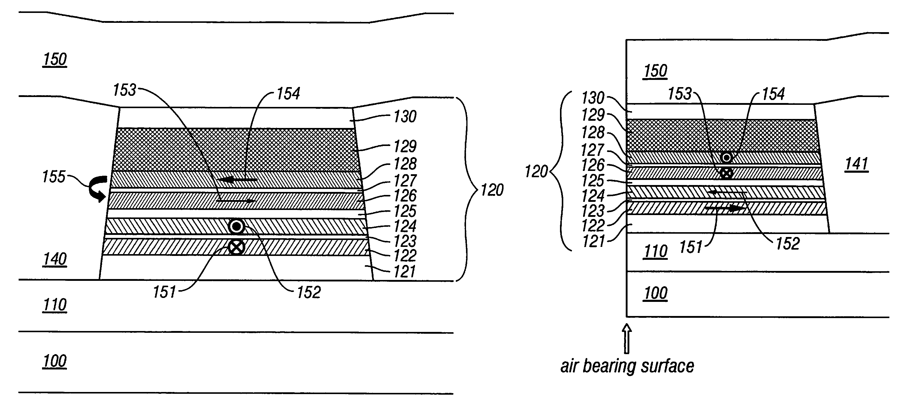 Magnetoresistive head with improved in-stack longitudinal biasing layers and fabricating method