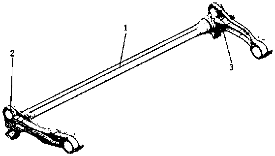 Cab stabilizer bar and assembly process thereof