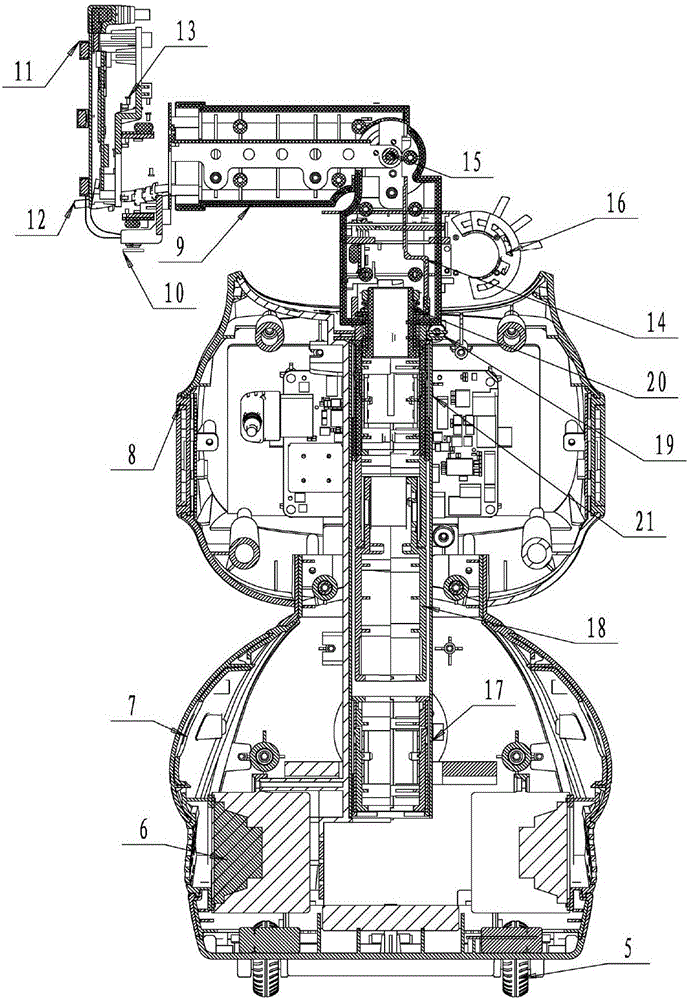 Projection robot and projection method thereof