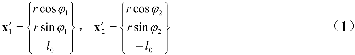 Vibration grinding machine based on double-machine coaxial self synchronism and parameter determining method