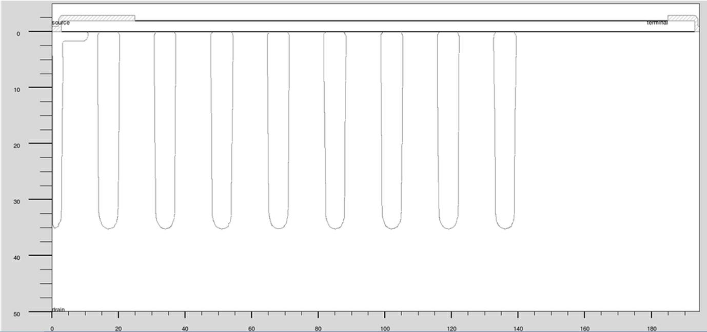 Super junction high-voltage power device structure