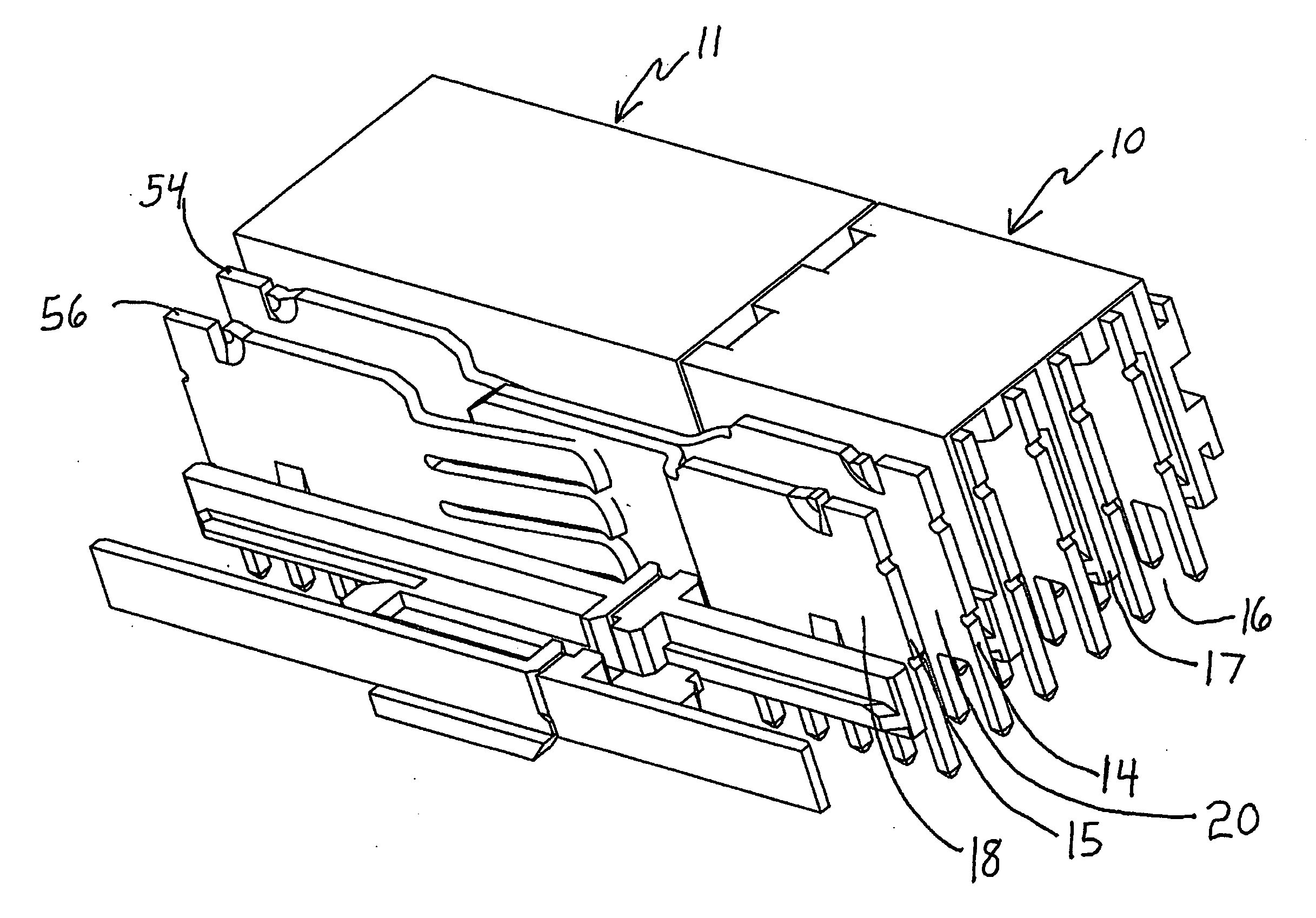 Low profile modular electrical connectors and systems