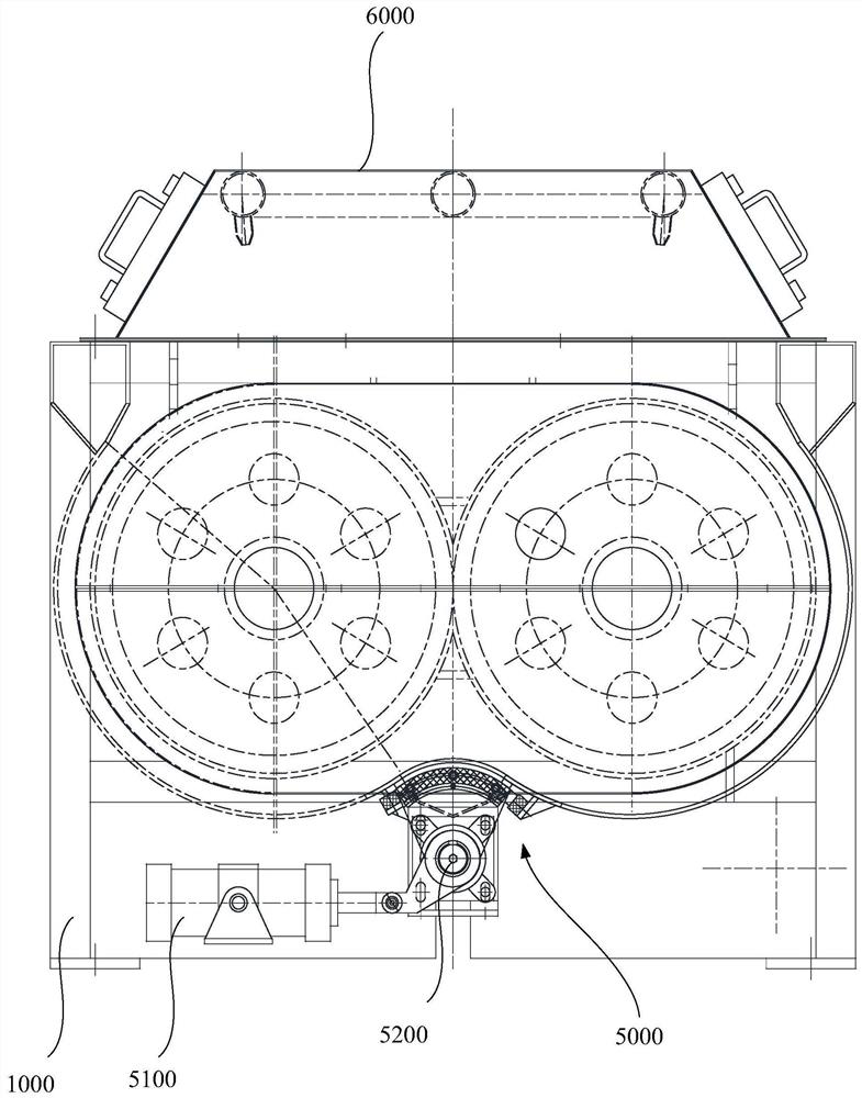 High-efficiency double-horizontal-shaft concrete mixer