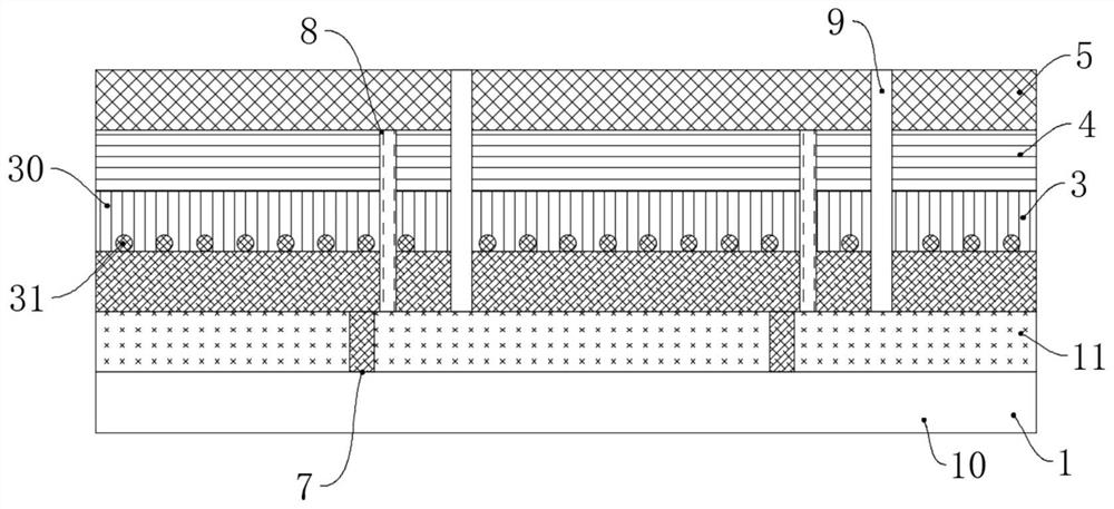 Ferroelectric material modified composite perovskite solar cell and preparation method thereof