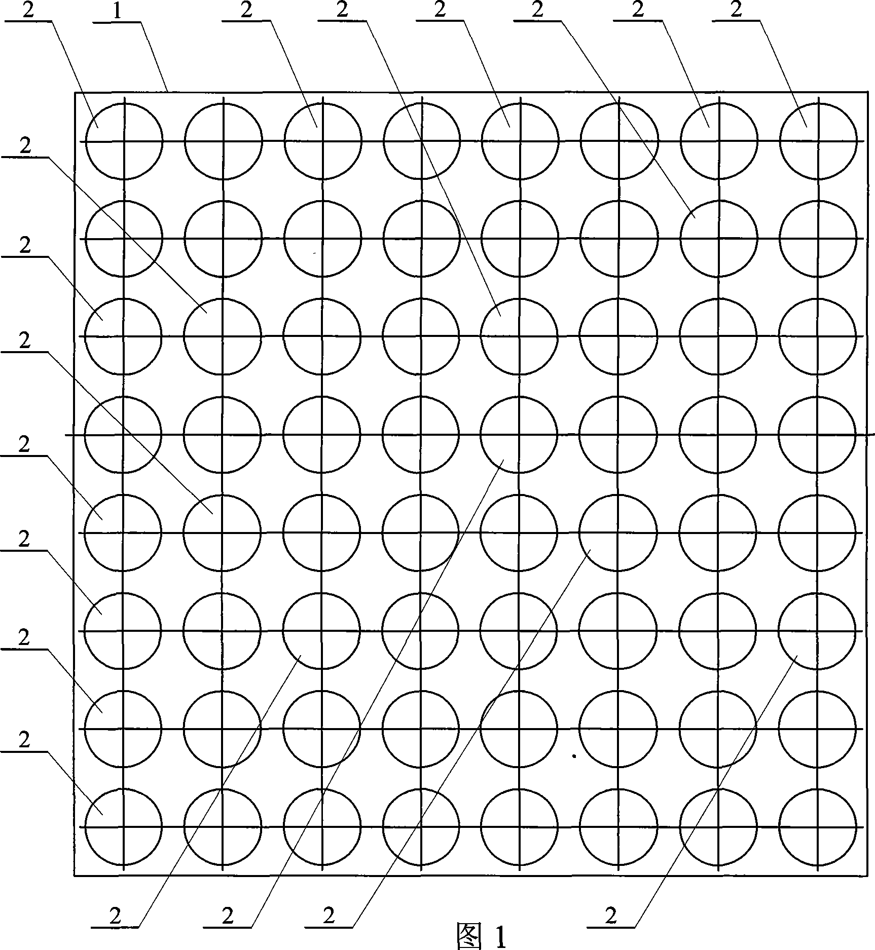 Array type metal cup-shaped thin wall structure energy absorber