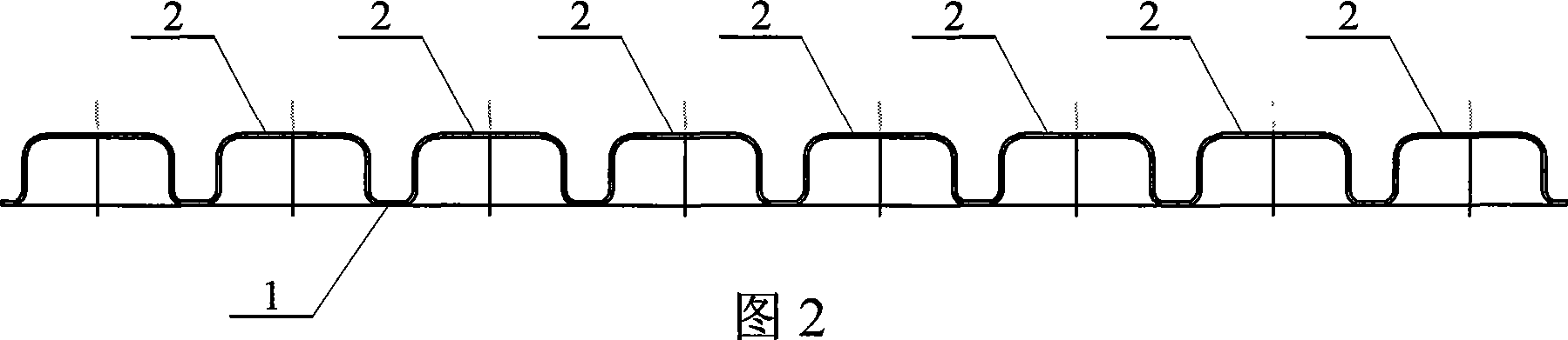 Array type metal cup-shaped thin wall structure energy absorber