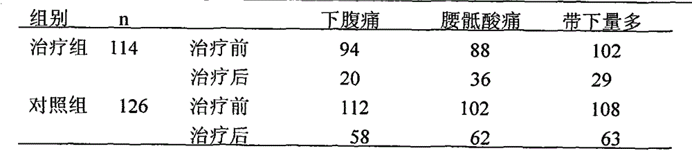 Traditional Chinese medicine enema for treating chronic pelvic inflammatory disease