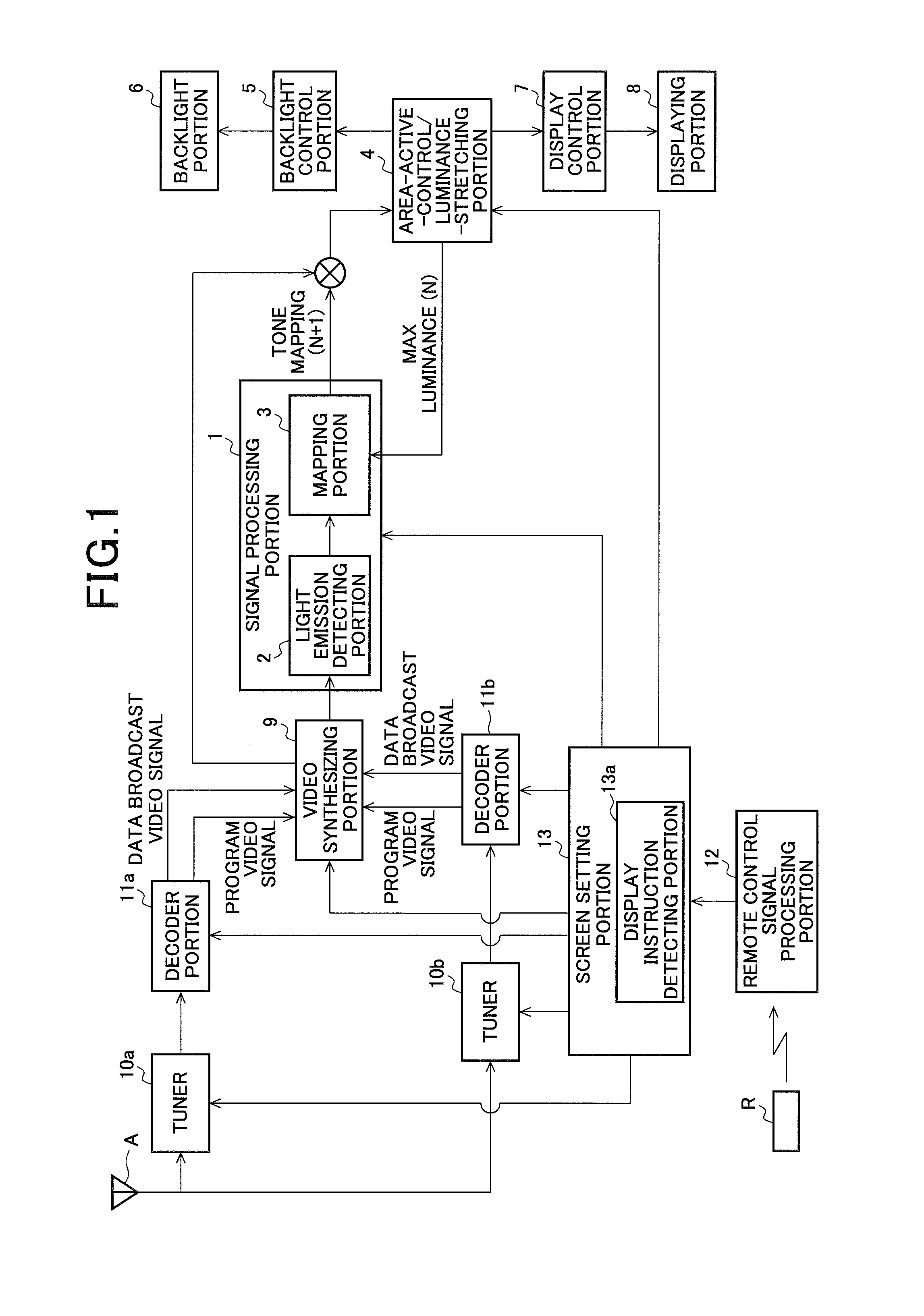 Video display device and television receiving device