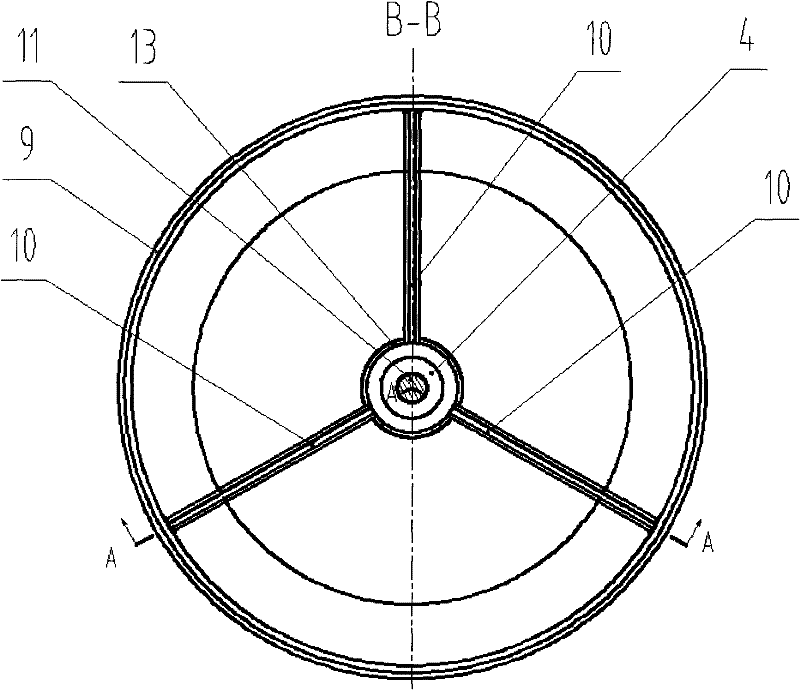 Open-bottom automatic discharging tank device