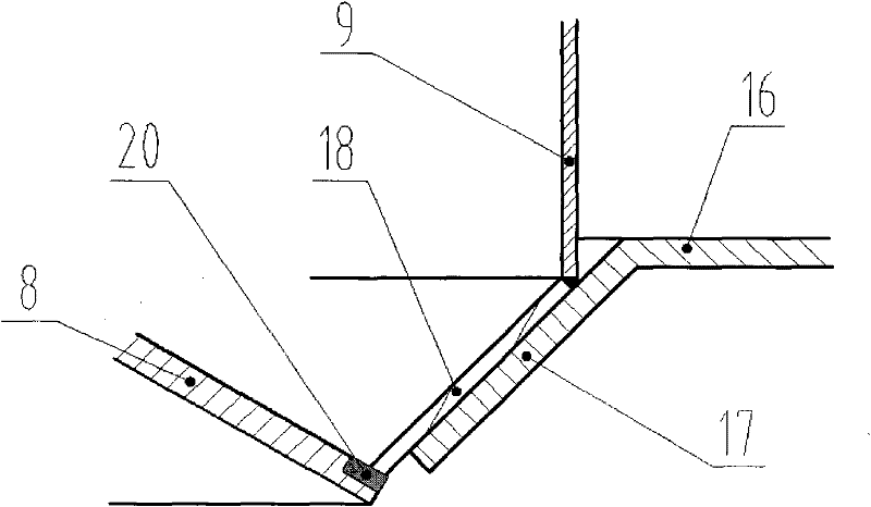 Open-bottom automatic discharging tank device