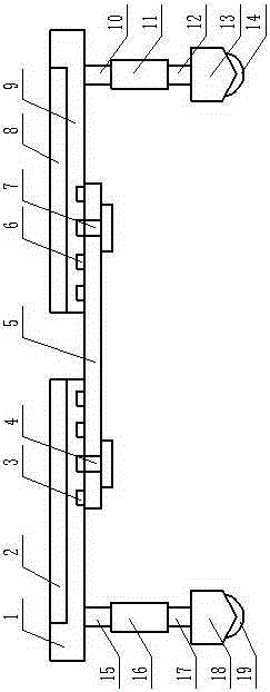 Washing machine bottom frame with buffering effect