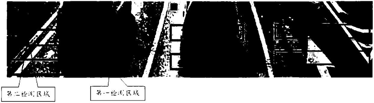 Vehicle counting method and system based on multiplex detection area