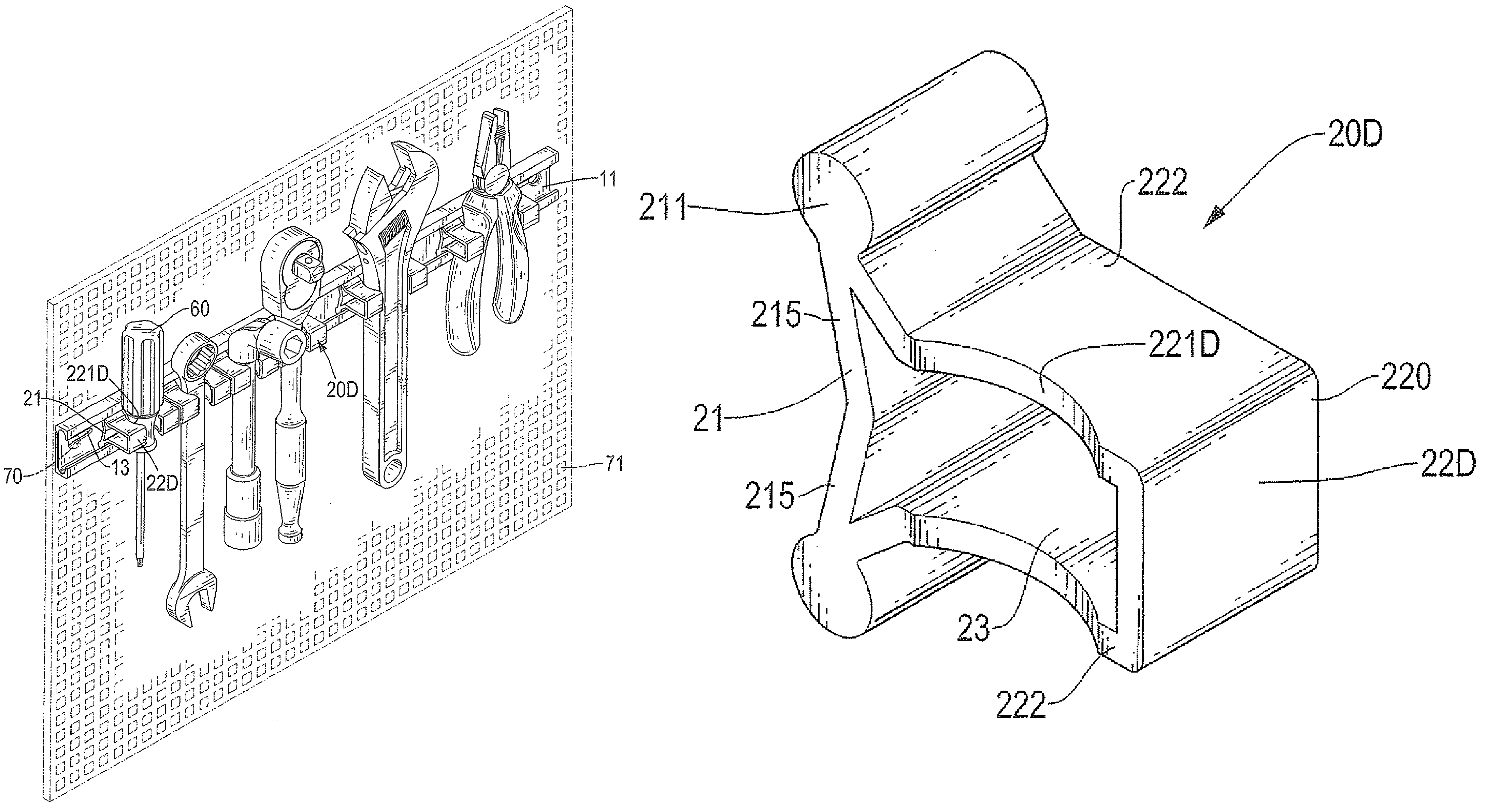 Suspension display rack