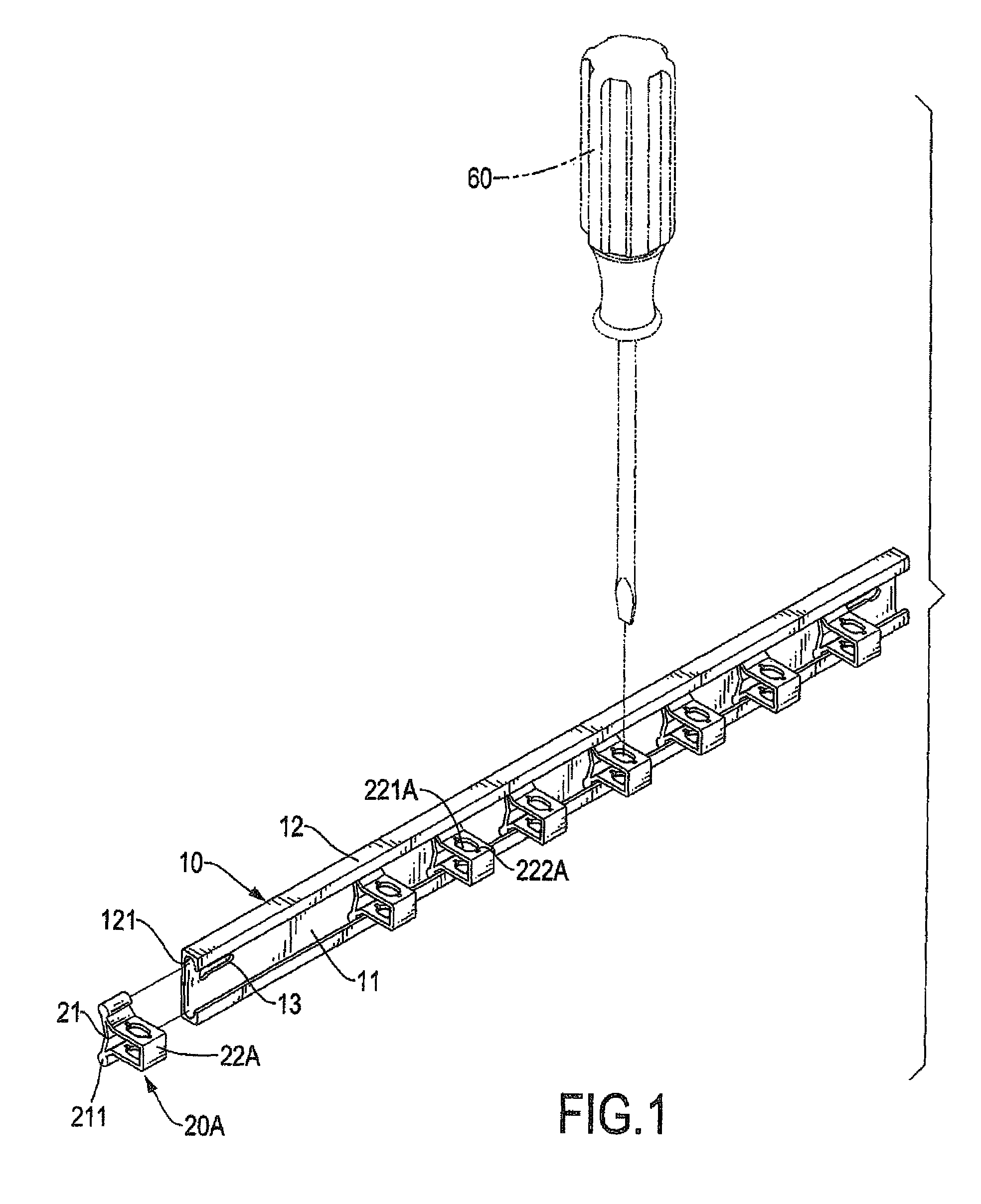 Suspension display rack