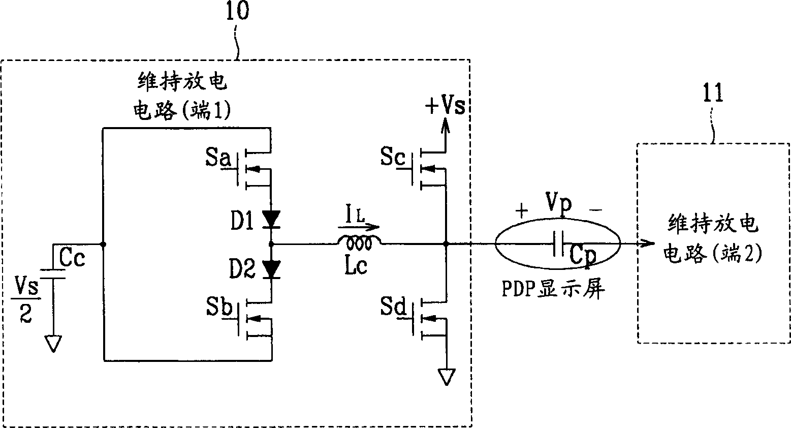 Plasma display screen and its drive device and method